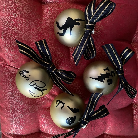 CUSTOM glass Christmas Ornament set of 4 - Picture 10 of 10